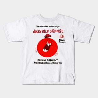 Jolly Olly Orange "Funny Face" Kids T-Shirt